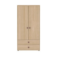 POPSICLE High wardrobe 2-doors oak/cherry