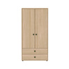 Flexa POPSICLE High wardrobe 2-doors oak/kiwi