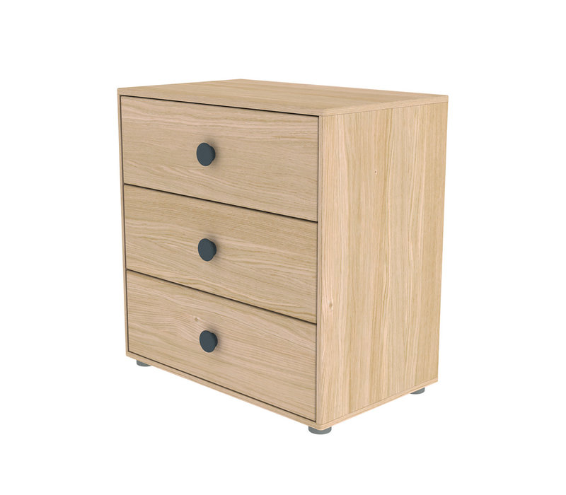 POPSICLE Chest of drawers oak/blueberry