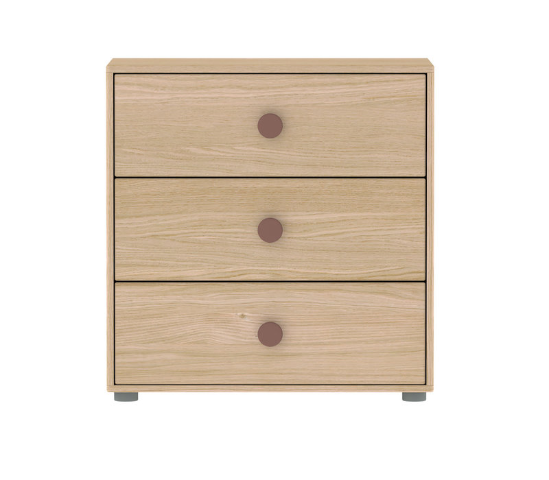 POPSICLE Chest of drawers oak/cherry