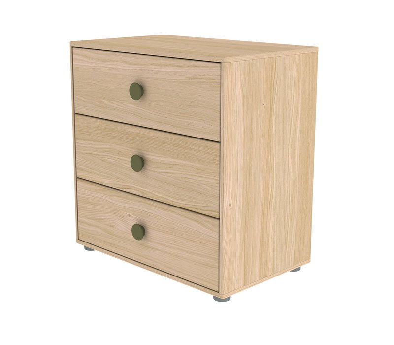 POPSICLE Chest of drawers oak/kiwi