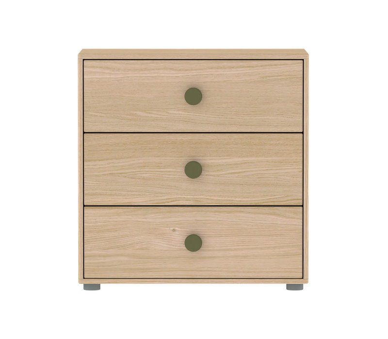 POPSICLE Chest of drawers oak/kiwi