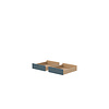 Flexa POPSICLE Drawers for desk set of 2 pcs oak/blueberry