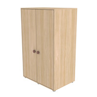 POPSICLE Lage kleerkast 2-deurs oak/cherry