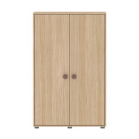 POPSICLE Low wardrobe 2-doors oak/cherry