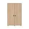 Flexa POPSICLE Low wardrobe 2-doors oak/kiwi