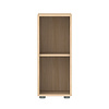 Flexa POPSICLE Narrow bookcase 1 shelf oak
