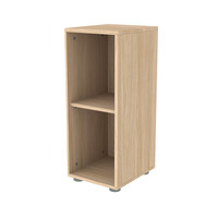 POPSICLE Narrow bookcase 1 shelf oak