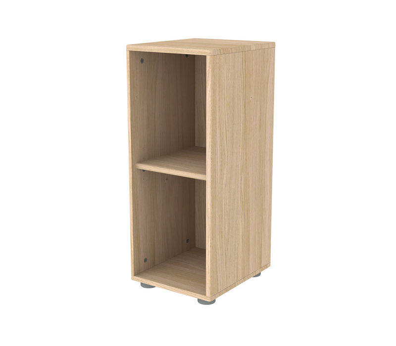 POPSICLE Narrow bookcase 1 shelf oak