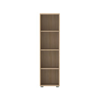 POPSICLE Narrow bookcase 3 shelves oak