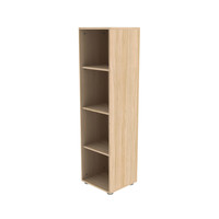 POPSICLE Narrow bookcase 3 shelves oak