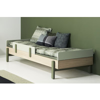 POPSICLE Single bed head and foot board oak/kiwi