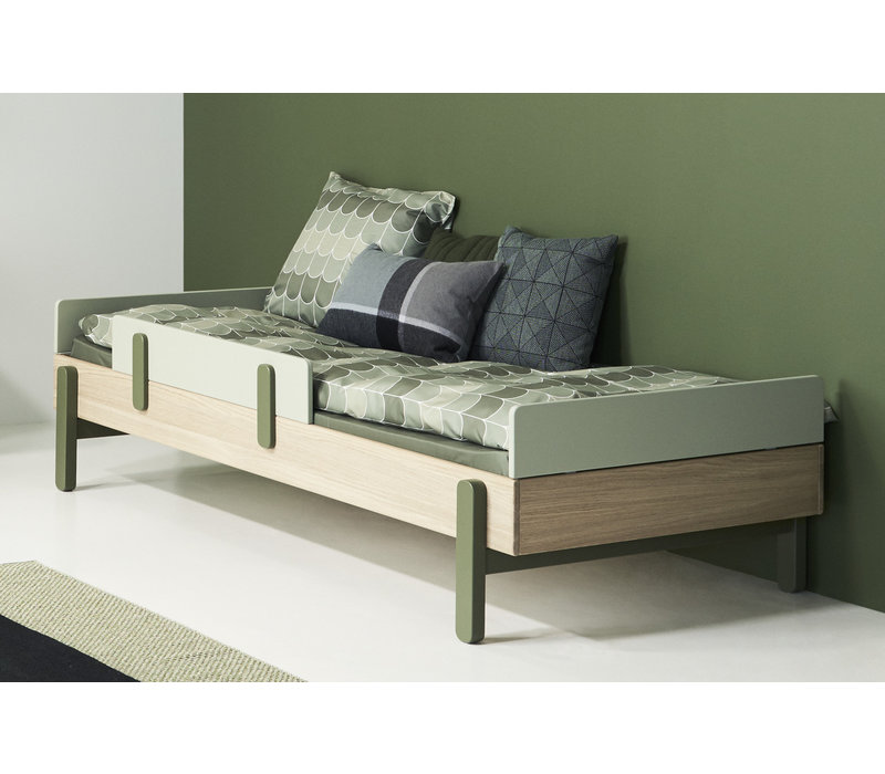 POPSICLE Single bed head and foot board oak/kiwi