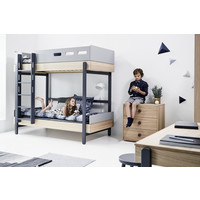 POPSICLE Bunk bed oak/blueberry