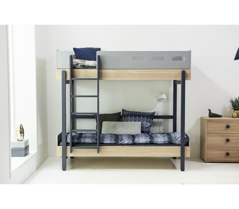 POPSICLE Bunk bed oak/blueberry