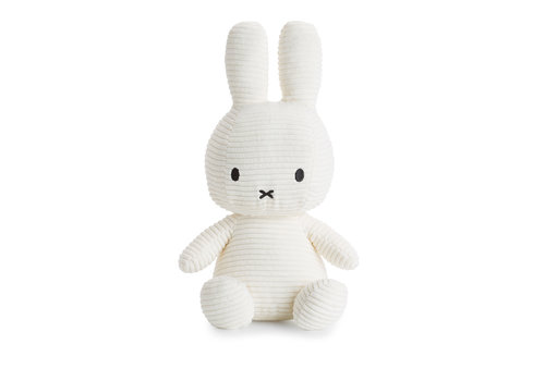 Nijntje Miffy Sitting Corduroy Offwhite  - 50cm