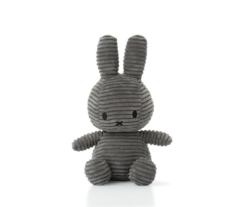 Miffy Sitting Corduroy Grey - 50cm