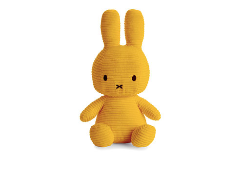 Nijntje Miffy Sitting Corduroy Yellow - 50cm