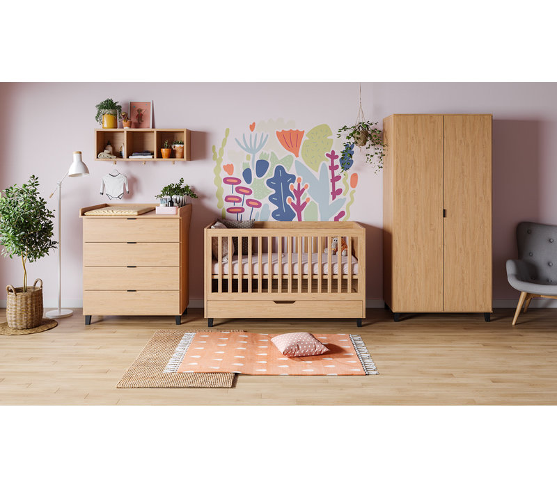 SIMPLE Cot bed 70x140 oak