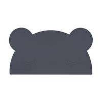 Placemat Bear houtskool grijs