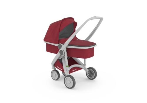 Greentom Carrycot Grey/Cherry