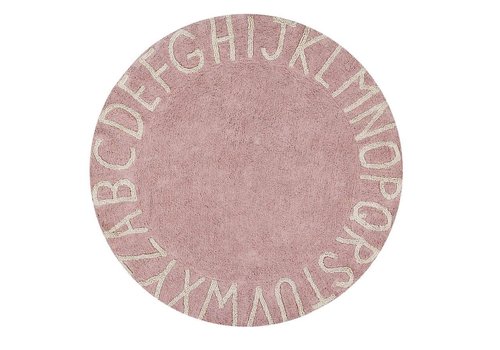 Lorena Canals Rug Round ABC Ø150  nude vintage/natural