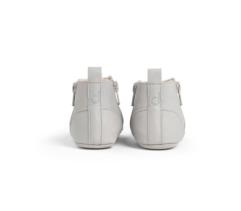 First Steps Shoe Leather Cloud Grey