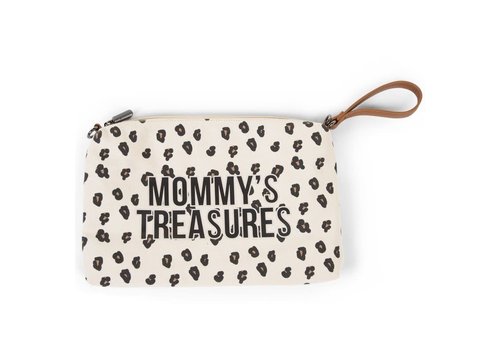 Childhome Mommy clutch canvas leopard