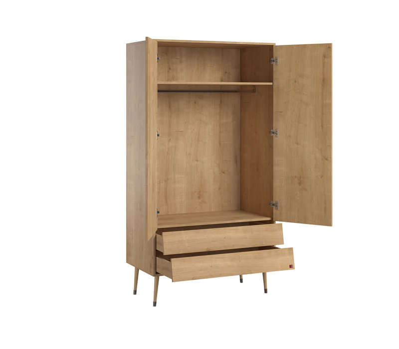 BOSQUE 2-door wardrobe oak