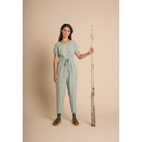 Joya Jumpsuit - Azure Harlequin