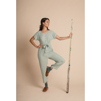 Joya Jumpsuit - Azure Harlequin