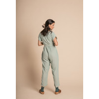 Joya Jumpsuit - Azure Harlequin