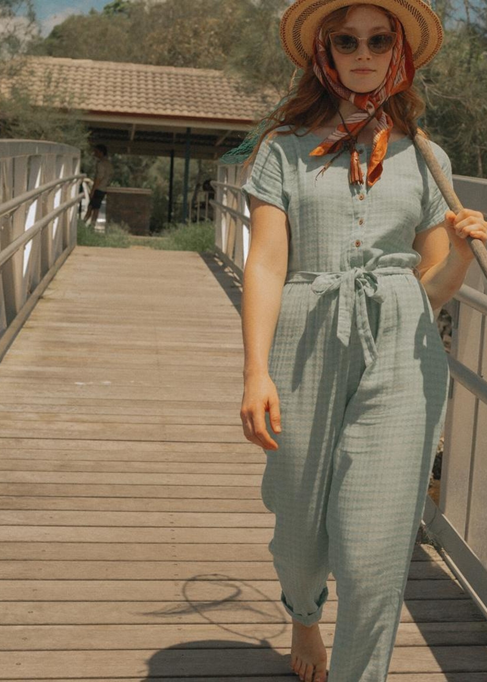 Olli Ella Joya Jumpsuit - Azure Harlequin