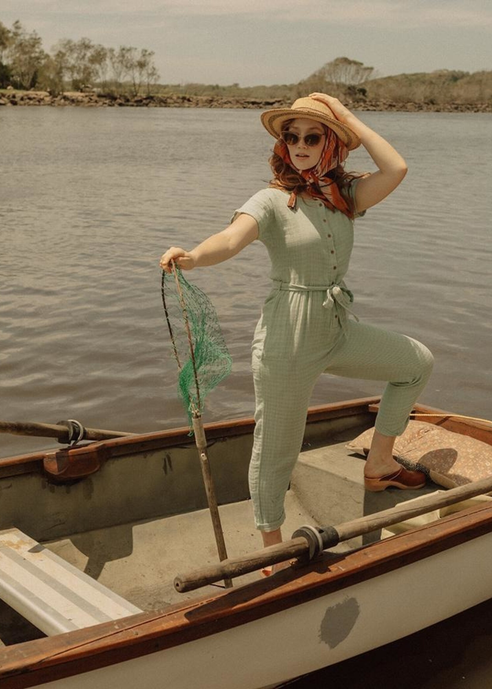 Olli Ella Joya Jumpsuit - Azure Harlequin