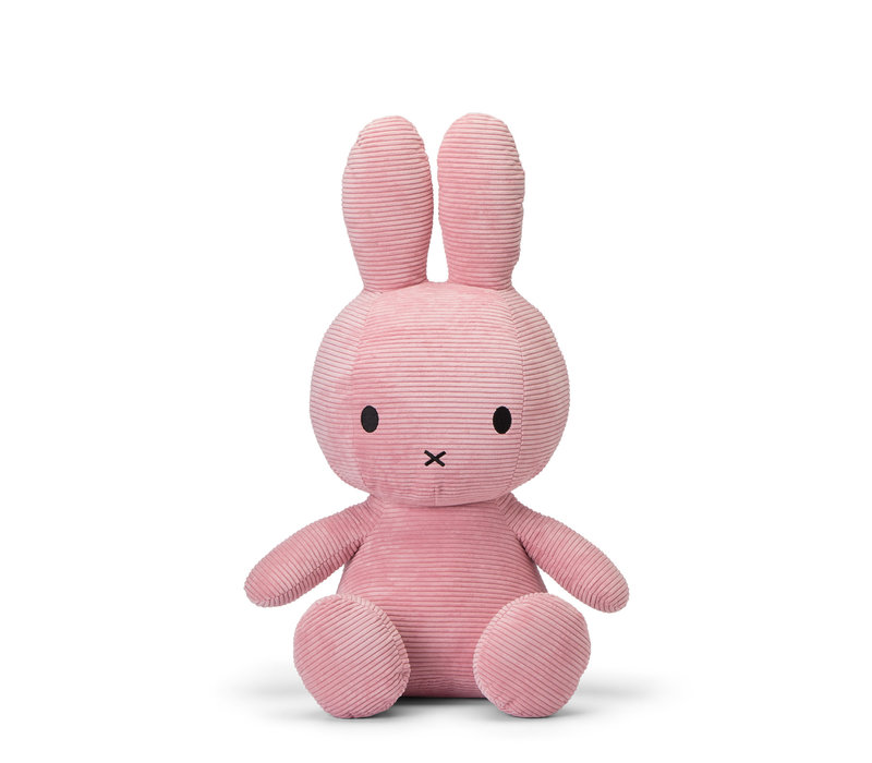 Miffy Sitting Corduroy Pink - 70cm