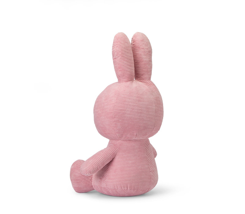 Miffy Sitting Corduroy Pink - 70cm