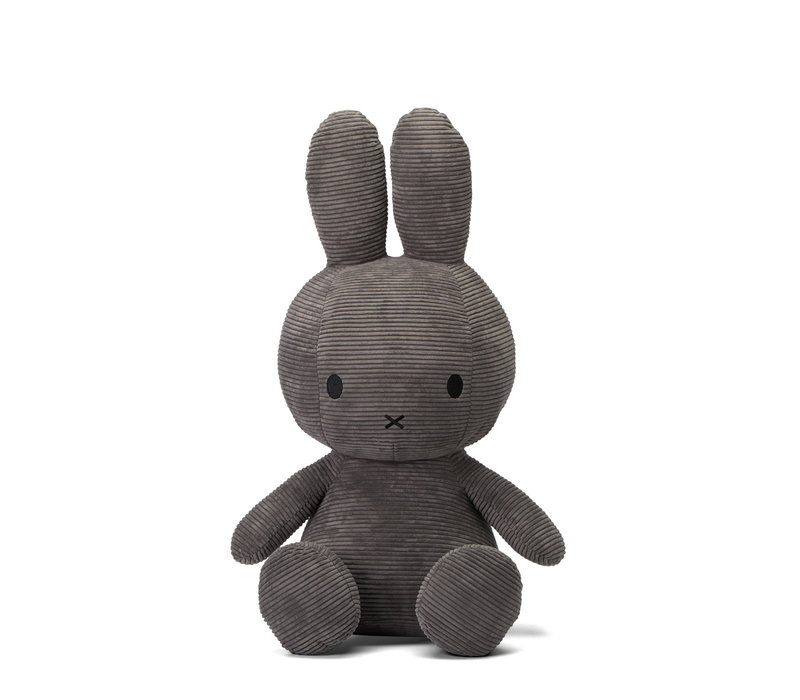 Miffy Sitting Corduroy Grey - 70cm