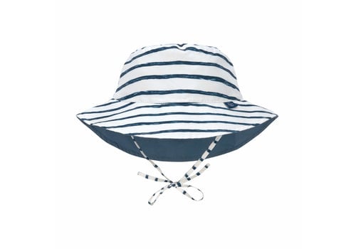 Lässig Sun Protection Bucket Hat Stripes navy