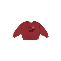 Sweater LS american fleece clay red