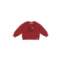 Sweater LS Italian fleece clay red