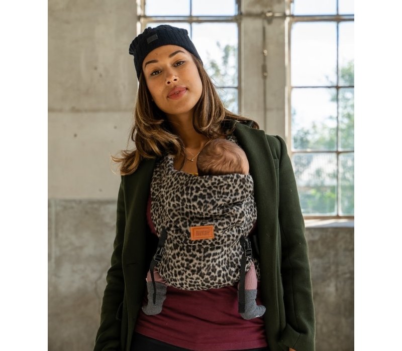Click Carrier Classic - Furry leopard grey