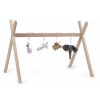 Tipi staander voor moses mand + baby gym