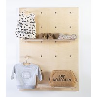 Pegboard wall shelf