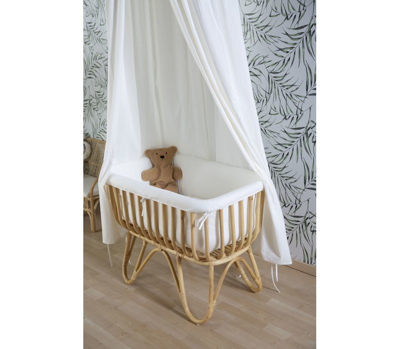 Rattan cradle square + mattress