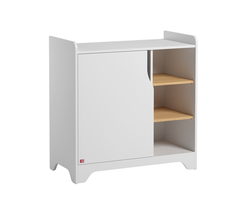 LEAF Commode met luiertafel white/oak