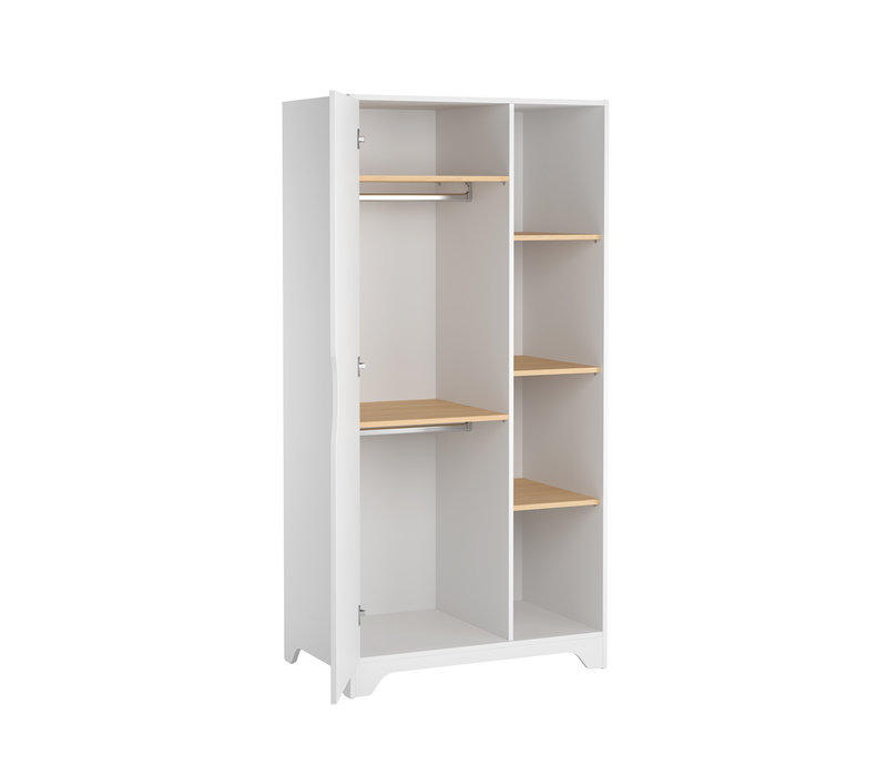 LEAF Wardrobe white/oak