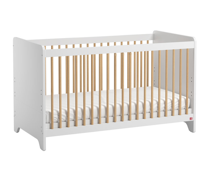 LEAF Cot bed 70x140 white/oak