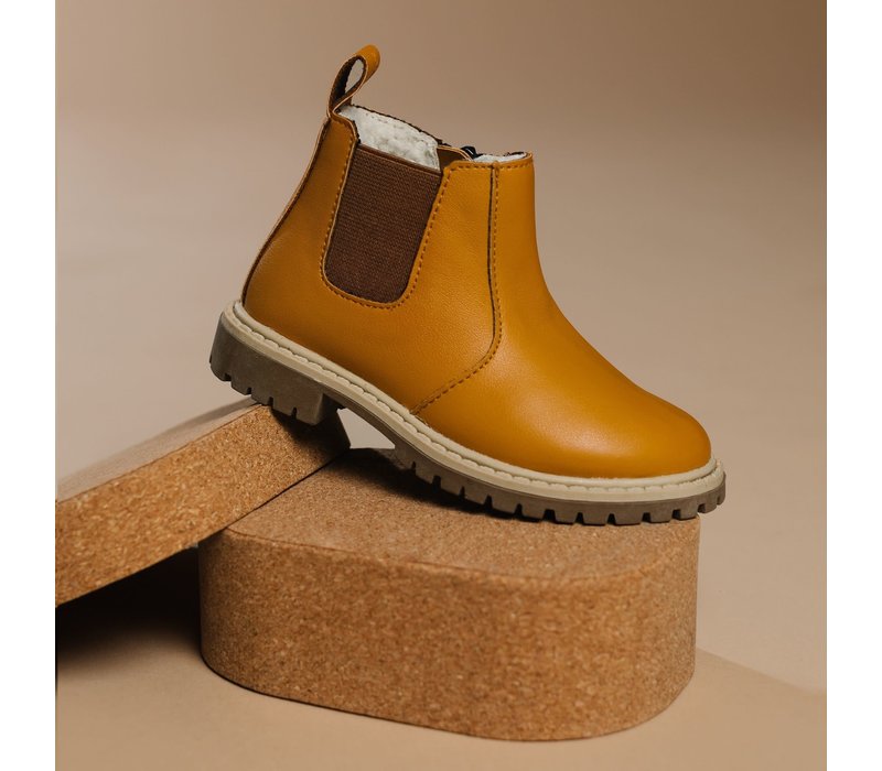 Little Explorer Boots thick lining - Mustard