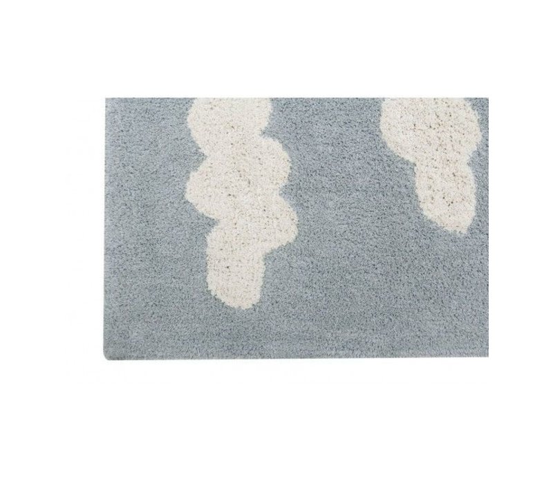 Washable Rug Clouds Grey