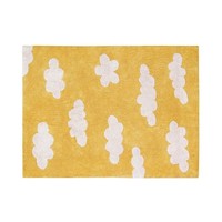 Washable Rug Clouds Mustard